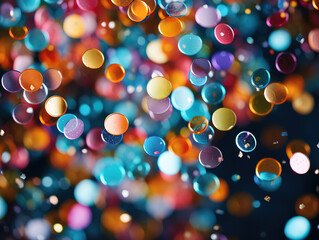 Naklejka premium Colored confetti