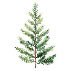 Illustration of a green leaf branch showcasing detailed textures and vibrant hues, perfect for botanical and nature-themed projects.