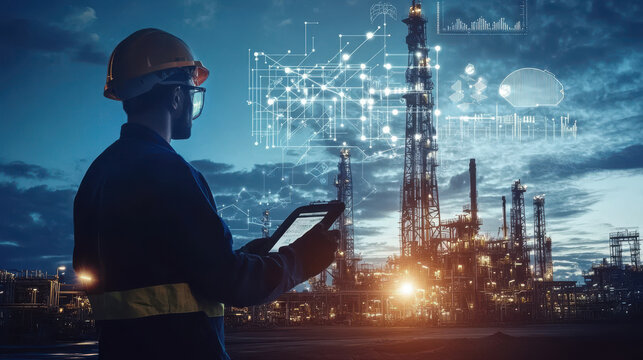 AI-powered predictive maintenance systems in an oil extraction facility