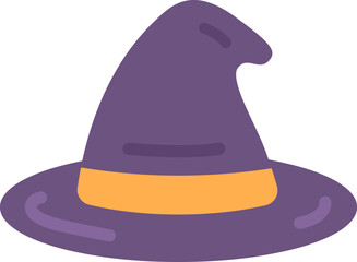 魔女の帽子のアイコンのイラスト