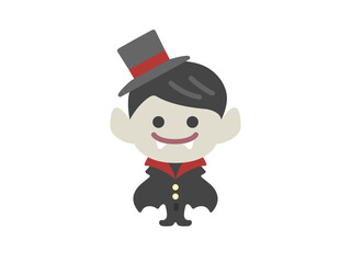 ドラキュラのアイコンのイラスト