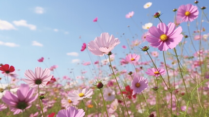 Fototapeta premium Cosmos October Birth Month Flower