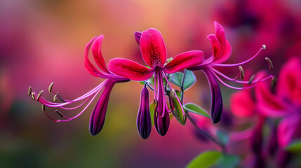 Honeysuckle Flower, June Birth Month Flower