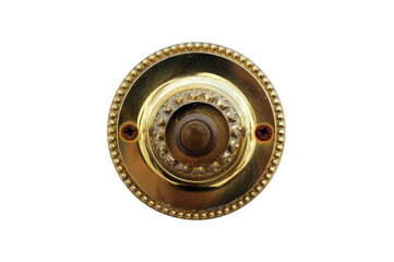 Old brass doorbell button