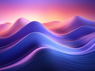 Psychic Waves background, Futuristic technology landscape background