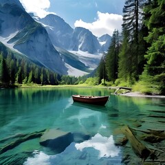 Obraz premium lake louise banff national park country