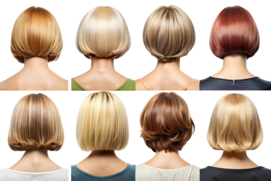 Short bob hairstyles and haircuts from the back png
