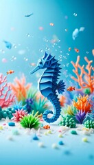 Obraz premium Seahorse, in aquarium