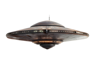 UFO, UAP inform a saucer, Unidentified Flying Object , Unidentified Aerial Phenomena, Strange objects may come from outer space or contain unexpected technology