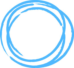 Charcoal doodle. Crayon stroke. Round shape.