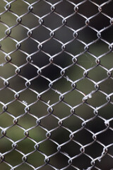 Metal wire mesh fence texture