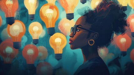 Conceptual art celebrating African-American small business ownership