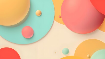Abstract Background With Colorful Circles