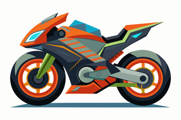 Futuristic motorcycle vector illustration 