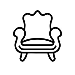 Cozy Arm Chair Icons for Home and Interior Decor