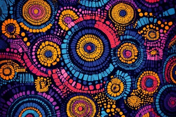 Traditional national pattern of australian aboriginal.