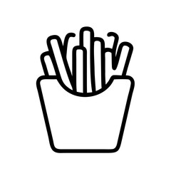 Delicious French Fries Icons for Culinary and Fast Food Themes