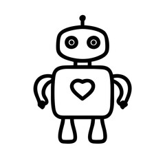 Robot Icon Design for Technology and Innovation Themes