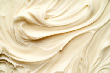 Obraz premium Textured cream background with swirling patterns in soft beige tones