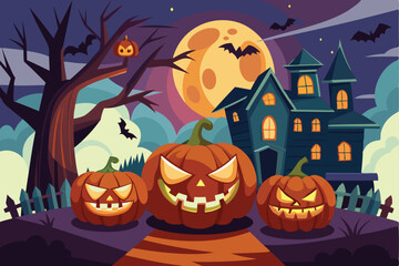 Happy Halloween Day background.