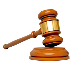 3d judge gavel high quality asset