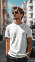 White t-shirt mockup | Mockup