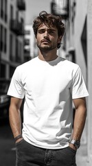 White t-shirt mockup | Mockup