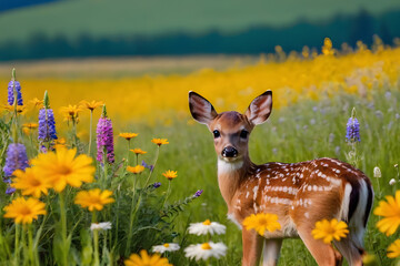 Fawn n the meadow