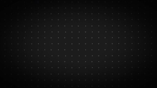 Background video animation with pattern of plus signs and triangles, featuring vignette and fade effects. The animated grid consists of crosses and triangles. 4K resolution