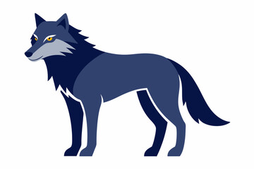 Wolf Vector Art Illustration