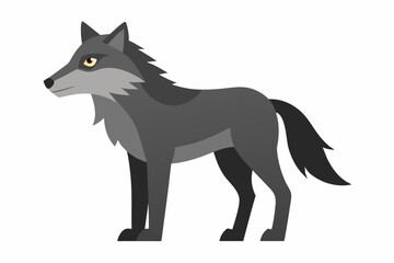 Wolf Vector Art Illustration