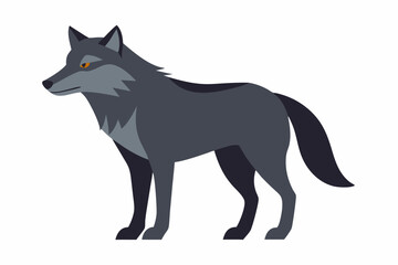Wolf Vector Art Illustration
