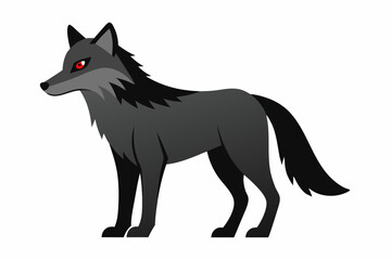 Wolf Vector Art Illustration