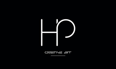 HP, PH, H, P abstract letters logo monogram
