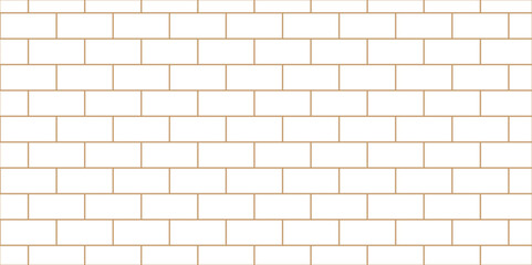 Fototapeta premium Vector White brick wall background. architecture construction stone block brick wallpaper. seamless building cement concrete wall grunge background. 