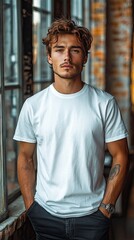 White t-shirt mockup | Mockup