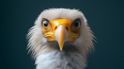 Obraz premium Close-up Photography of Egyptian Vulture Face