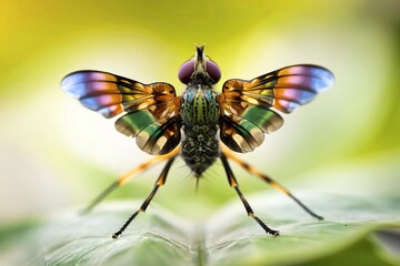Super macro fly portrait