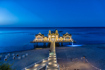 Blue Hour at the Baltic Sea in Sellin Rügen