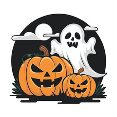 Halloween T Shirt design with white background