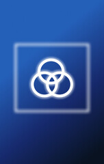 Digital dark blue wallpaper with icons or background 