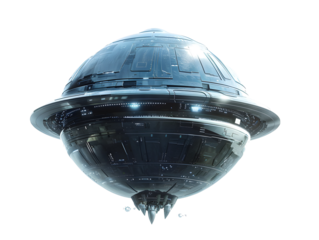 UFO, UAP inform a sphere, Unidentified Flying Object , Unidentified Aerial Phenomena, Strange objects may come from outer space or contain unexpected technology