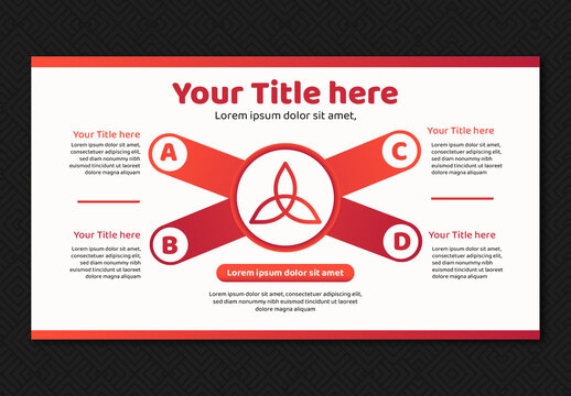 Red And White Infographic Business Minimal Presentation Template