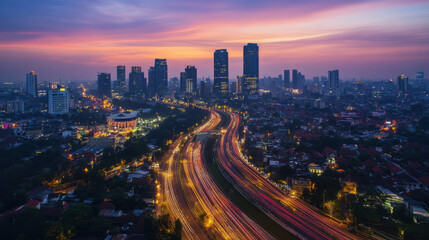 Fototapeta premium Technologia komunikacyjna w Indonezji: Gwałtowny wzrost sieci komórkowych i innowacji cyfrowych,