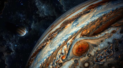 Jupiter and the Stars in Space