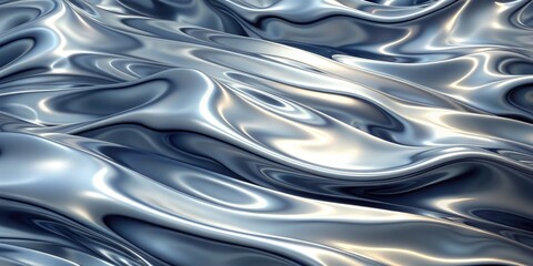 Liquid silver texture background with a smooth, reflective surface, silver, liquid, texture, shiny, metallic, reflective