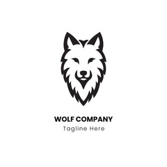 wolf head vector company logo
