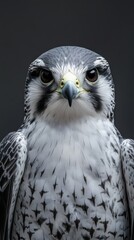 Fototapeta premium Close-up Photography of Falcon Face