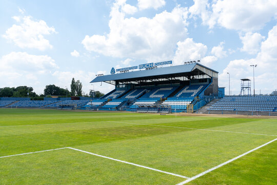 Ruch Chorz&oacute;w Stadium on Cicha street in the Batory district of Chorzow. Stadion Ruchu Chorz&oacute;w venue, home ground of Ruch Chorzow football club on June 29, 2024 in Chorzow, Poland.