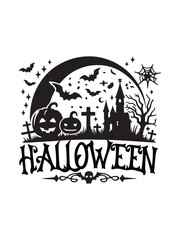 Halloween vector art illustrations.